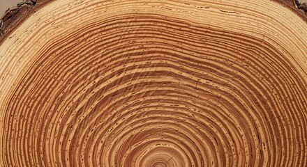 Tree rings with wood texture, and crosssection.