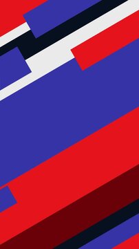 2026 year animation text video background red blue color banner design
