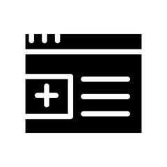 Obraz premium website glyph icon