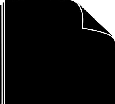 Peel off icon vector graphics