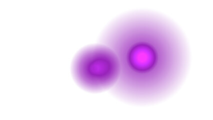 Abstract Glowing Purple Energy Orbs isolated on png, transparent background