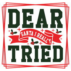 Santa I really tried