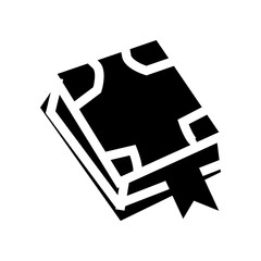 black spell books vector illustration