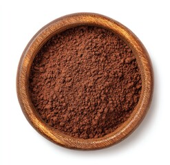 Cocoa powder in wooden bowl (1)