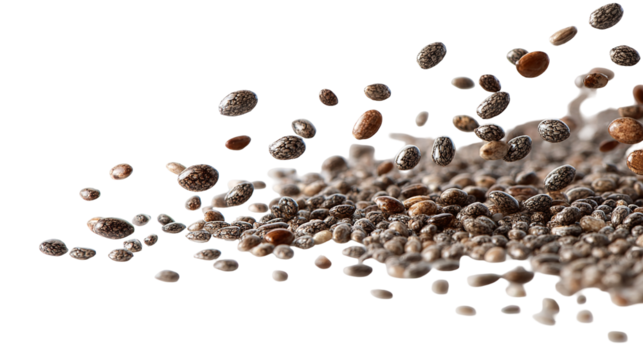 flying chia seed isolated on transparent background Remove png,