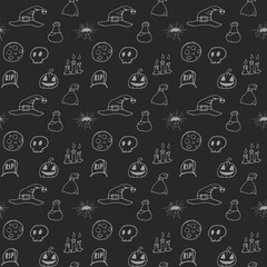 Dark Halloween Pattern