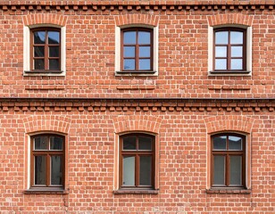 Obraz premium Brick wall with windows