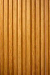Wooden background banner, brown wooden acoustic panels, seamless pattern wall texture