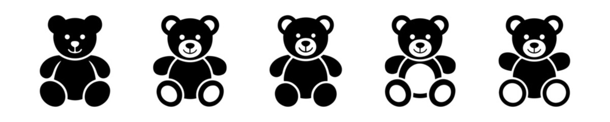 teddy bear  kids toy silhouette