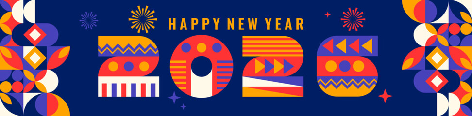 New Year 2026 Celebration Banner Design