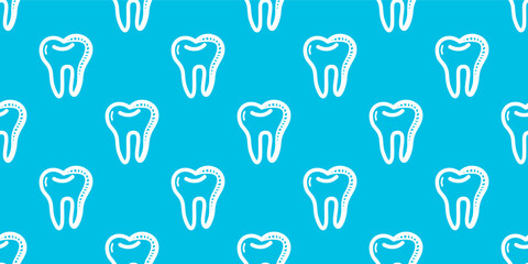 dental seamless pattern background. doodle Teeth Pattern background. doodle tooth pattern background. dental pattern theme.