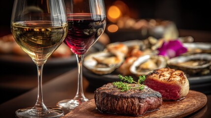 Fine Dining Experience: Grilled Steak, Fresh Seafood, and Wine Pairing for Special Occasions