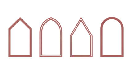 Elegant architectural frame designs for creating stylish logos, branding, and sophisticated visuals