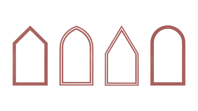 Elegant architectural frame designs for creating stylish logos, branding, and sophisticated visuals