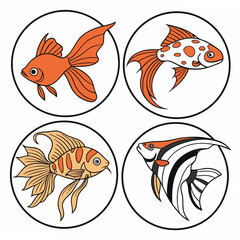 set of goldfish
