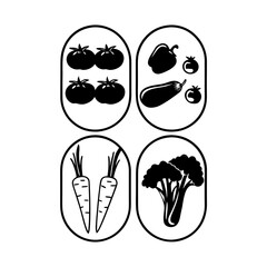 set of funny cartoon faces
