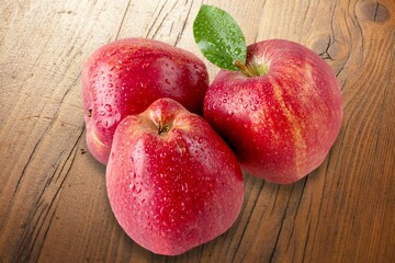 Fresh red tasty sweet ripe Apple fruit