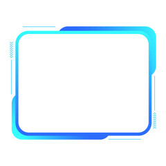 Futuristic Gradient Tech Frame Borders UI & Streaming Panel Elements