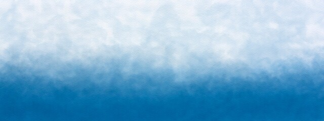 Abstract blue blurred, watercolor painting brushstrokes for background decoration