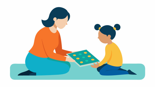 Family Interaction A parent sitting on the floor with a child both engaged with a Braille display illustrating family bonding through shared reading experiences.