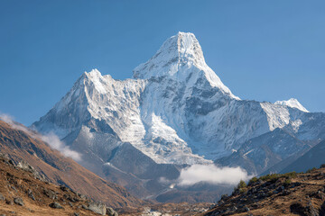 Fototapeta premium explore majestic features of world top mountains highlighting their geological wonders