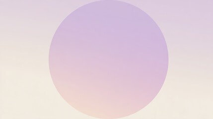 Fototapeta premium Minimalist circle gradient background with pastel lavender and cream tones, dreamy high-resolution abstract wallpaper design