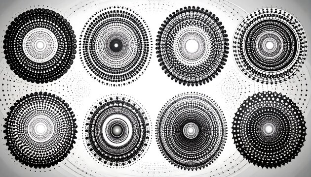 Abstract circular patterns - Powered by Adobe