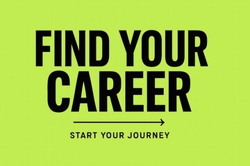 Attention-grabbing banner featuring FIND YOUR CAREER with a START YOUR JOURNEY prompt, modern style, effective promotional offer for career development.
