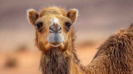 Fototapeta premium Camel Head and Shoulders Portrait