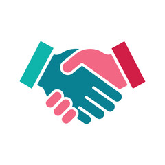 handshake icon vector illustration