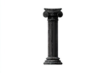 Obraz premium Classic pillar design against a plain background.