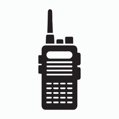 Fototapeta premium Walkie talkie radio device solid icon graphic