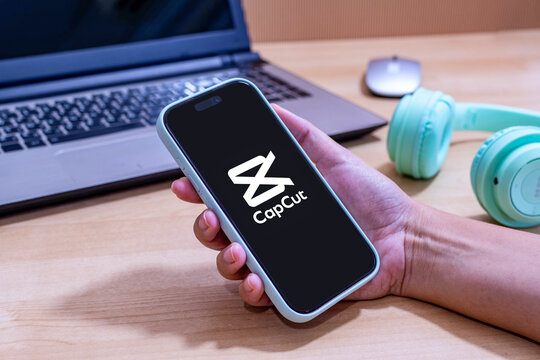 Beer Sheva, Israel. August 26, 2025: CapCut app logo on an Apple iPhone screen.