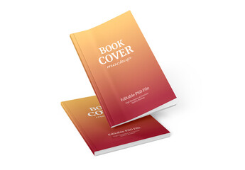 Floating Softcover Book Mockup Template
