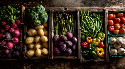 Fresh vegetables in the market