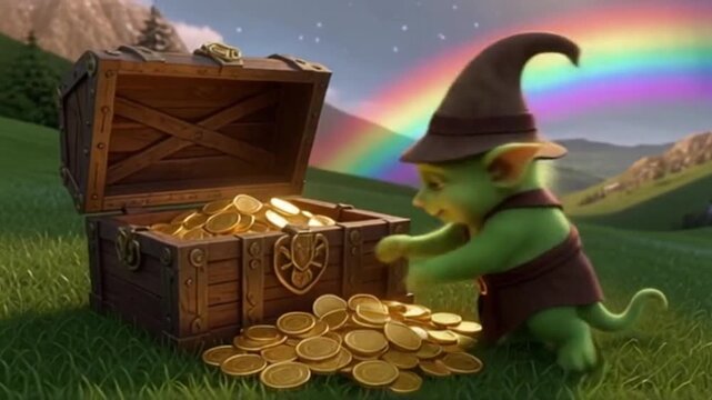 Am Ende eines strahlenden Regenbogens