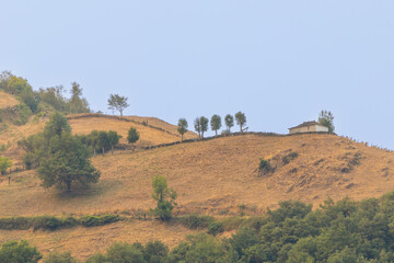 Trascastro village in the Leitareigos valley in Asturias, Spain