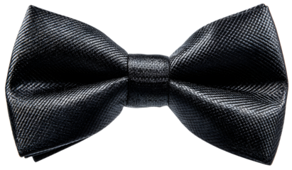 Black bow tie, png file of isolated cutout object ontransparent background