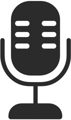 best Flat 3D Microphone Icon � Modern Vector Design for Podcast, Music, Audio, and Broadcasting