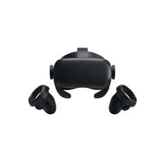 Meta Quest 2 VR Headset and Controllers - Rear View