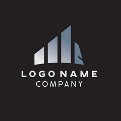 Modern and simple letter M logo