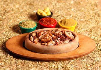 a beautiful picture of kokorech served with spices
