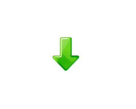 Green down arrow icon isolated on transparent background green arrow icon - Powered by Adobe