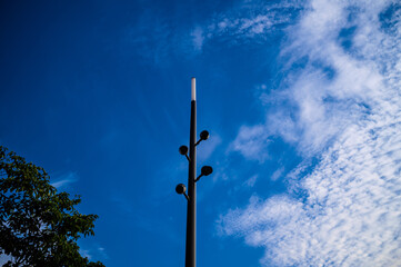 Obraz premium cross on the blue sky