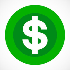 Symbol dollar. Usd currency symbol. Vector illustration