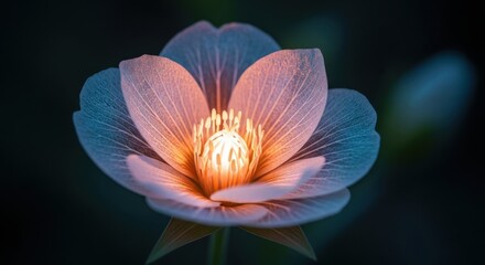 Ethereal Luminescent Flower Glows in the Dark