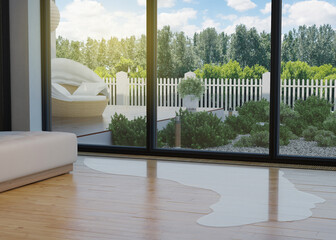 water leaking in the room from windows