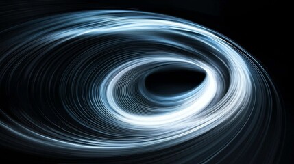 The interplay of speed and direction as lines converge around an invisible nucleus.