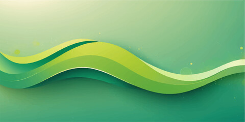 Abstract green wave pattern for a modern nature-inspired wallpaper or backdrop