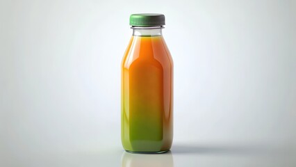 Juice Bottle On White Background